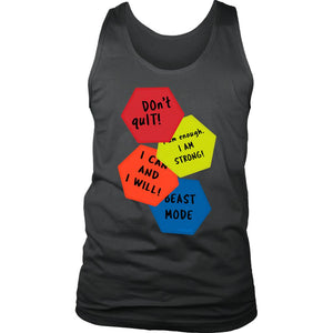 Shift Shop: Men's Motivation Quote Markers 100% Cotton Tank - Obsessed Merch