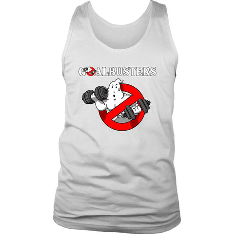 Image of Men's Goal busters Male Ghost Weightlifter 100% Cotton Tank - Obsessed Merch
