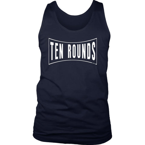 Image of 10 Boxing Rounds Men's Tank, Boxing workout shirt, Male Boxer, Coach Gift - Obsessed Merch