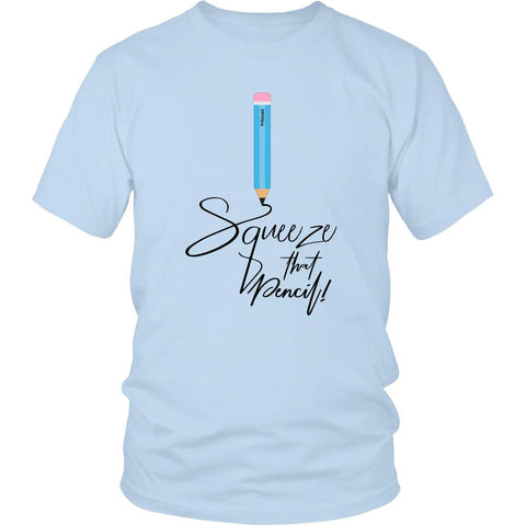 Image of Squeeze That Pencil! Chest Day Mens Workout Shirt, Lifting Gift for Him - Obsessed Merch