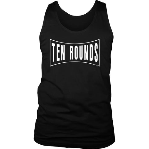 Image of 10 Boxing Rounds Men's Tank, Boxing workout shirt, Male Boxer, Coach Gift - Obsessed Merch