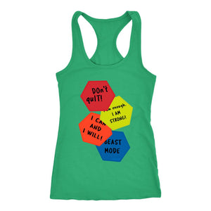 Shift Shop: Women's Motivation Quote Markers Racerback Tank Top - Obsessed Merch