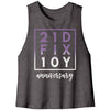21D FIX 10Y Anniversary Workout Cropped Tank Womens 21 Day Autumn Coach Fix Ten Year Challenge Group Gift