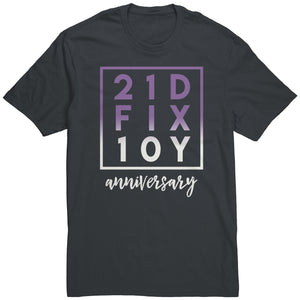 21D FIX 10Y Anniversary Workout Unisex T-Shirt 21 Day Autumn Coach Fix Ten Year Challenge Group Tee Gift