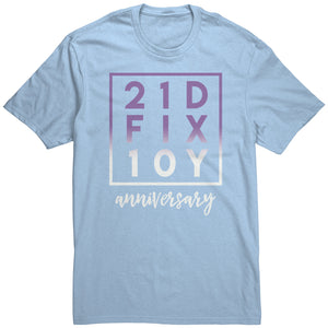 21D FIX 10Y Anniversary Workout Unisex T-Shirt 21 Day Autumn Coach Fix Ten Year Challenge Group Tee Gift