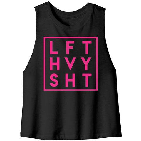 Image of LFT HVY SHT Pink Cropped Tank
