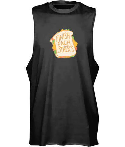 Image of Women's Finish Each Others Sandwiches High Neck Vest Tank - Obsessed Merch