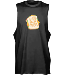 Women's Finish Each Others Sandwiches High Neck Vest Tank - Obsessed Merch