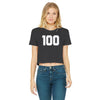 Be 100 Classic Women's Morning Meltdown Cropped Raw Edge T-Shirt - Obsessed Merch