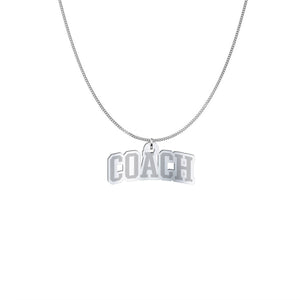 COACH Necklace, Sterling Silver Coaching Gift, Challenge Group Reward Gifts, Womens Mens Fitness Pendant