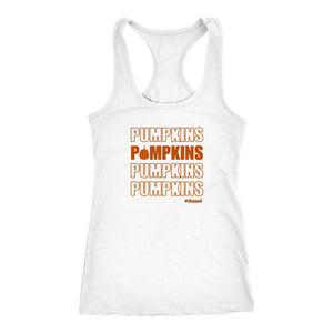 L4: Women's Pumpkins x4 Racerback Tank Top - Obsessed Merch
