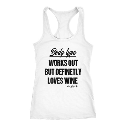 Image of Wine Lover Workout Tank, Womens Funny Wine Shirt, Wine Mom Coach Gift - Obsessed Merch