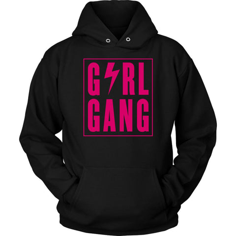 Image of Girl Gang Be 100 Hoodie, Womens Lightning Bolt Workout Sweatshirt, Ladies Coach Pullover - Obsessed Merch