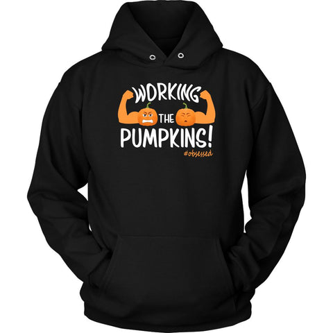 Image of L4: Unisex Working The Pumpkins! Hoodie - Obsessed Merch