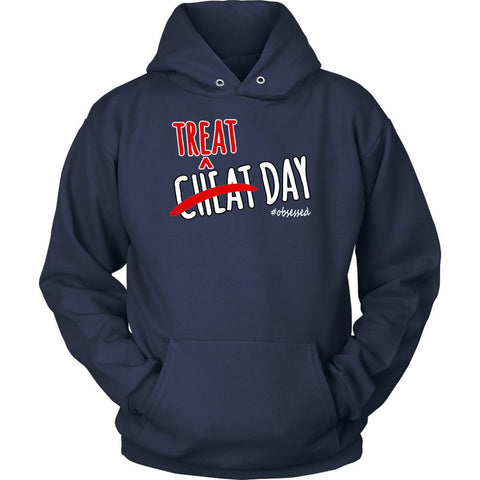 Image of Unisex Cheat Day Is Treat Day Hoodie - Obsessed Merch