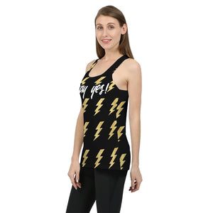 Say Yes! To 100 workouts Lightning Bolts Women's Allover Tank Top - Obsessed Merch