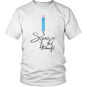 Squeeze That Pencil! Chest Day Mens Workout Shirt, Lifting Gift for Him - Obsessed Merch