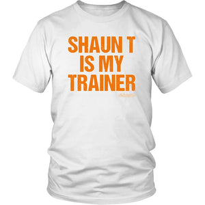 Shaun is my Trainer, Workout T Shirt Mens Womens, Unisex Coach Challenge Shirt, Coaching Gift