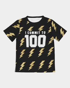 I Commit to 100 Lightning Bolts Kids Tee
