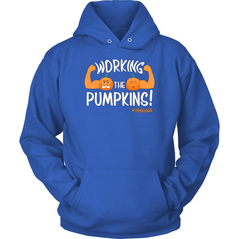 Image of L4: Unisex Working The Pumpkins! Hoodie - Obsessed Merch