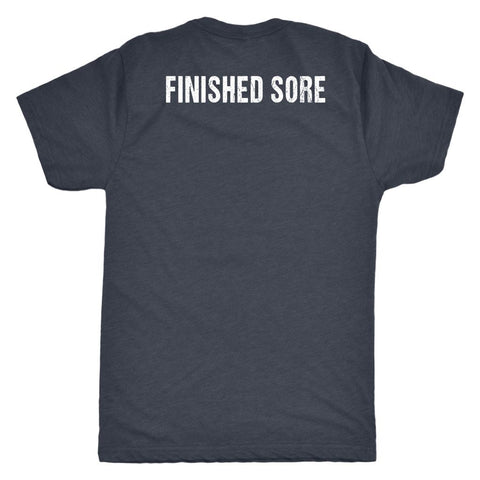 Image of Liift & Hiit Finisher Shirt, Mens Strong AF, Finished Sore Tee, Fitness Coaching Gift