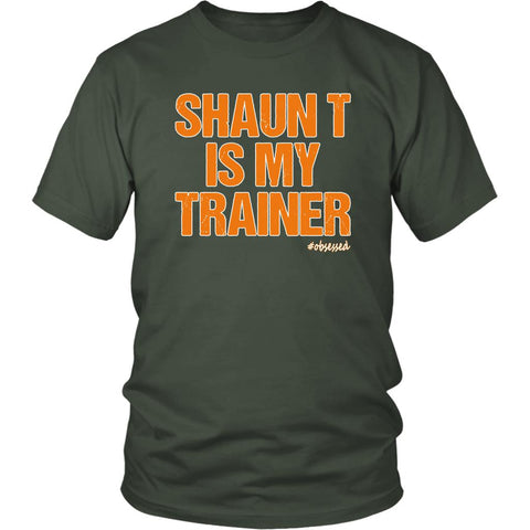 Image of Shaun is my Trainer, Workout T Shirt Mens Womens, Unisex Coach Challenge Shirt, Coaching Gift