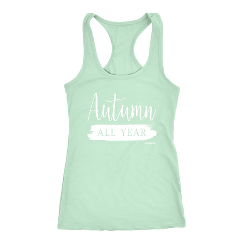 Image of Autumn All Year Tank, Womens Workout Shirt, Ladies Fitness Coach Clothing