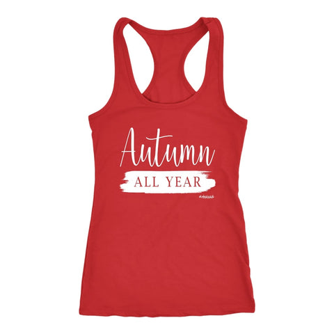 Image of Autumn All Year Tank, Womens Workout Shirt, Ladies Fitness Coach Clothing