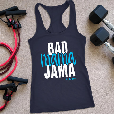 Image of BAD MAMA JAMA Womens Liift Hiit Workout Racerback Tank Top