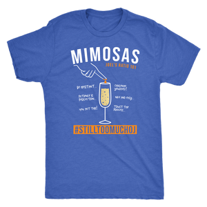 Joel's Mimosa Ratio 101 Funny Workout Shirt Mens Coach Challenge Group Gift