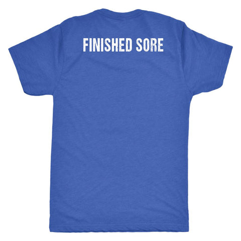 Image of Liift & Hiit Finisher Shirt, Mens Strong AF, Finished Sore Tee, Fitness Coaching Gift