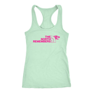 The North Remembers Tank, Stark Wolf Shirt, Game Of Thrones Inspired, Pink Print Version #GoT - Obsessed Merch
