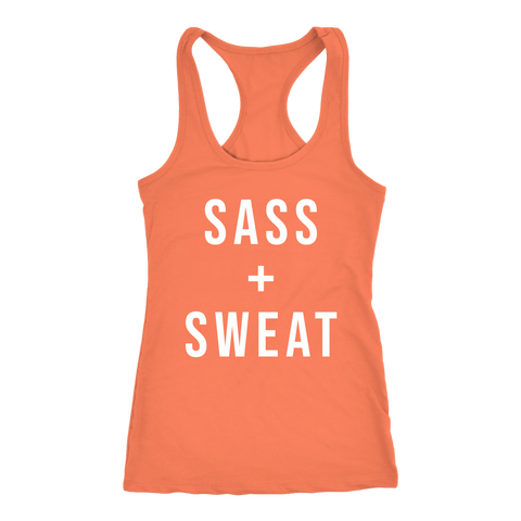 Image of SASS + SWEAT Dance Workout Tank Womens Dancing Tank Top Coach Challenger Gift
