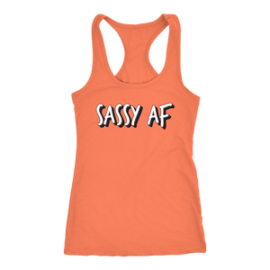 Get Up! Sassy AF Lets Dance Workout Tank Womens Coaching Fitness Shirt #LGU