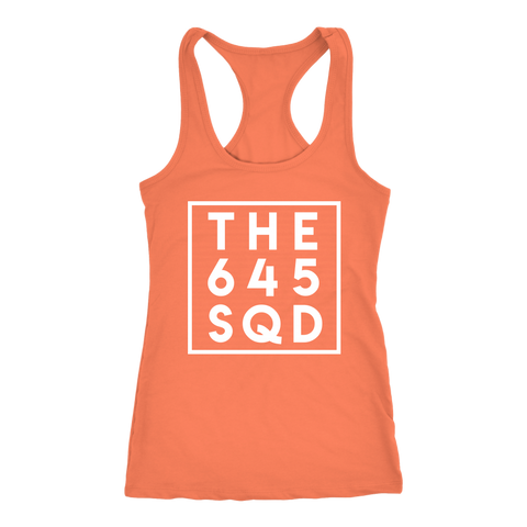 Image of THE 645 SQUAD Workout Tank Womens Coach Team Challenge Group Shirt | White Edition
