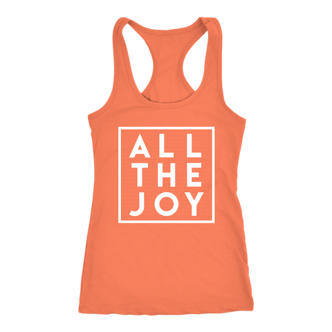 Image of ALL THE JOY Let's Dance Workout Tank Womens Get Up Fitness Coach Shirt