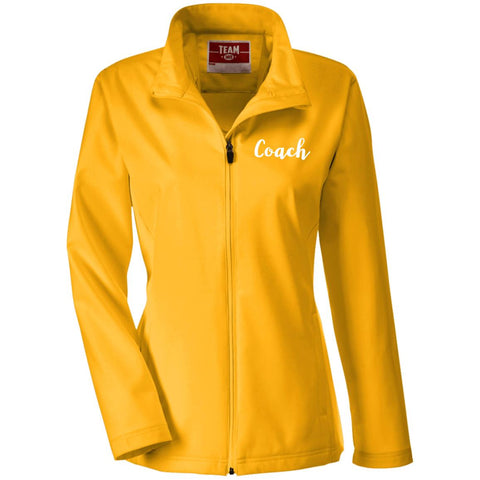 Image of COACH_White TT80W Team 365 Ladies' Soft Shell Jacket - Obsessed Merch