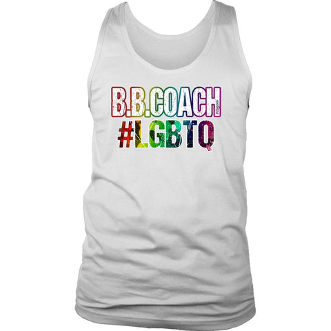 Image of Beachbody Coach #LGBTQ Gay Lesbian Pride Workout Tank, Rainbow Camo lgbtq shirt Mens Womens - Obsessed Merch