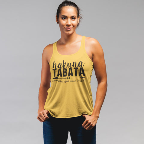 Image of HAKUNA TABATA Womens Hiit Workout Racerback Tank Top
