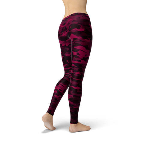 Image of I Can Do Hard Things Pink Camo Leggings - Obsessed Merch