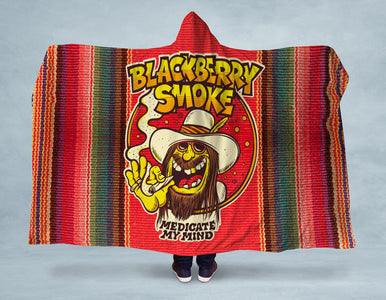BlackBerry Mexican Hooded Blanket