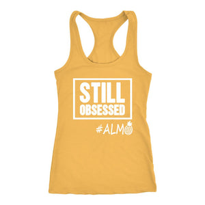 ALMO: Women's A Little More Obsessed, Always Finish Strong Racerback Tank Top - Obsessed Merch