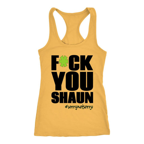 Image of Women's F*ck you Shaun T Racerback Tank Top - Obsessed Merch