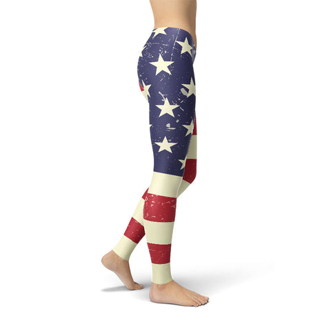 Image of Living My Best Life In The USA Leggings - Obsessed Merch