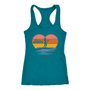 Paddleboard Tank Womens SUP Babe Stand Up Paddle Boarding Love Heart Sunset Shirt Ladies Girls Paddleboarding Gifts