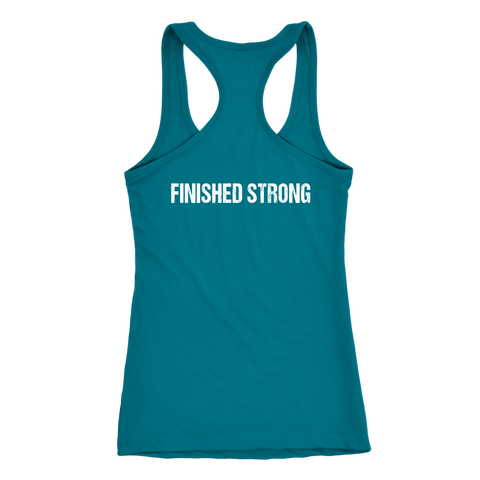 Image of 80 Day #Obsessed with Finished Strong Back Womens Workout Racerback Tank Top