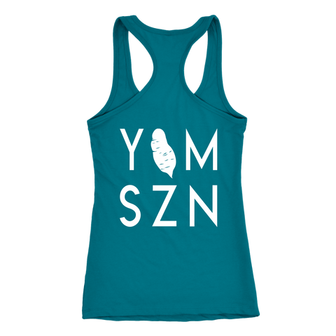 Image of YAM SZN with Yam Womens 6-45 Inspired Tank Workout Shirt Coach Challenge Group Gift | Design on Back Only
