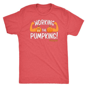 L4: Men's Working the Pumpkins! Triblend T-Shirt - Obsessed Merch