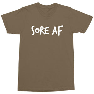 Sore AF Military Shirt, Mens & Womens Workout Shirt, Official Military Approved Shirts - Obsessed Merch