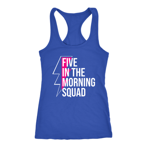 Image of 5AM Squad Womens Morning Workout Tank Five In The Morning Squad Fitness Coach Gift MM100